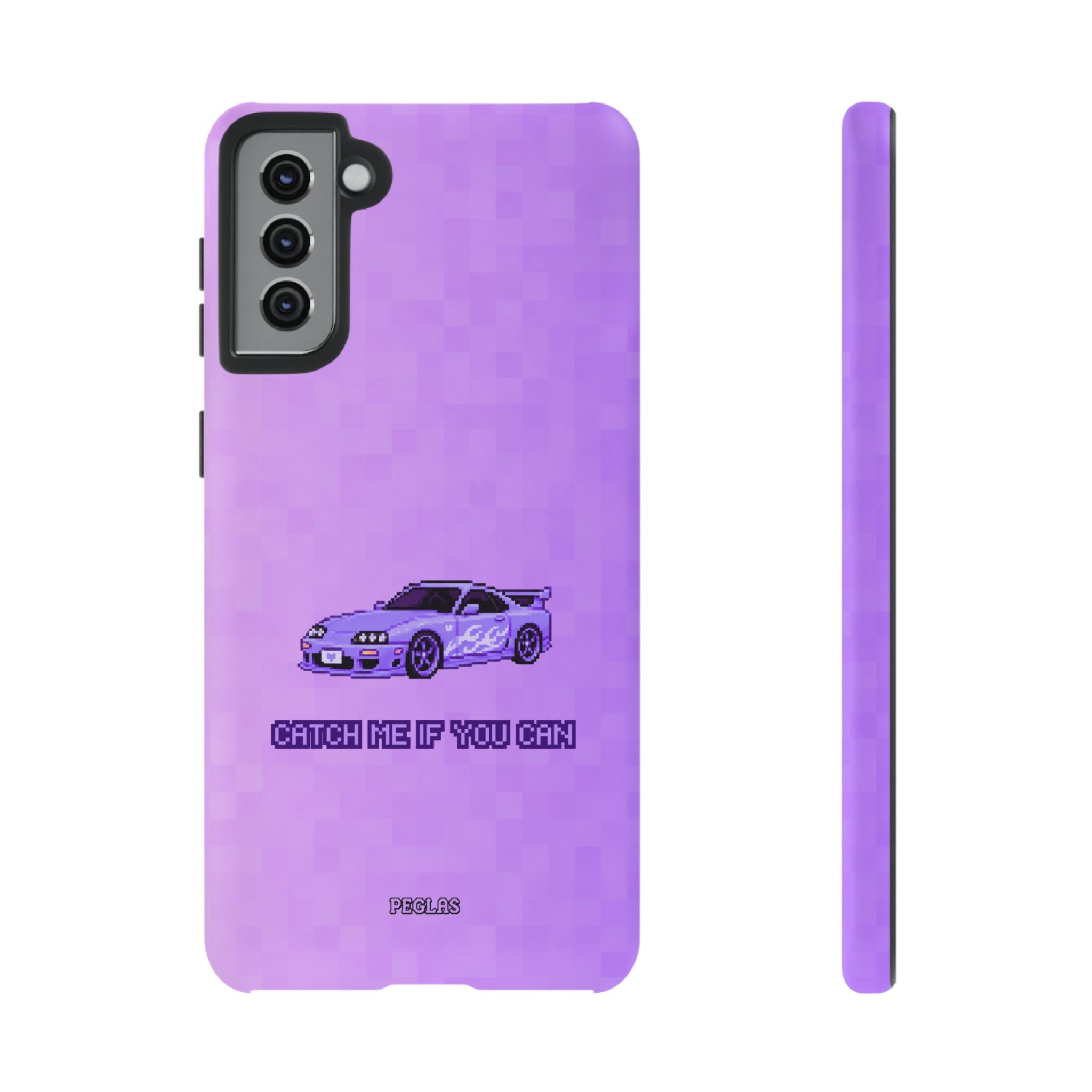Purple Sports Car Phone Case — "Catch Me If You Can" Tough Phone Case