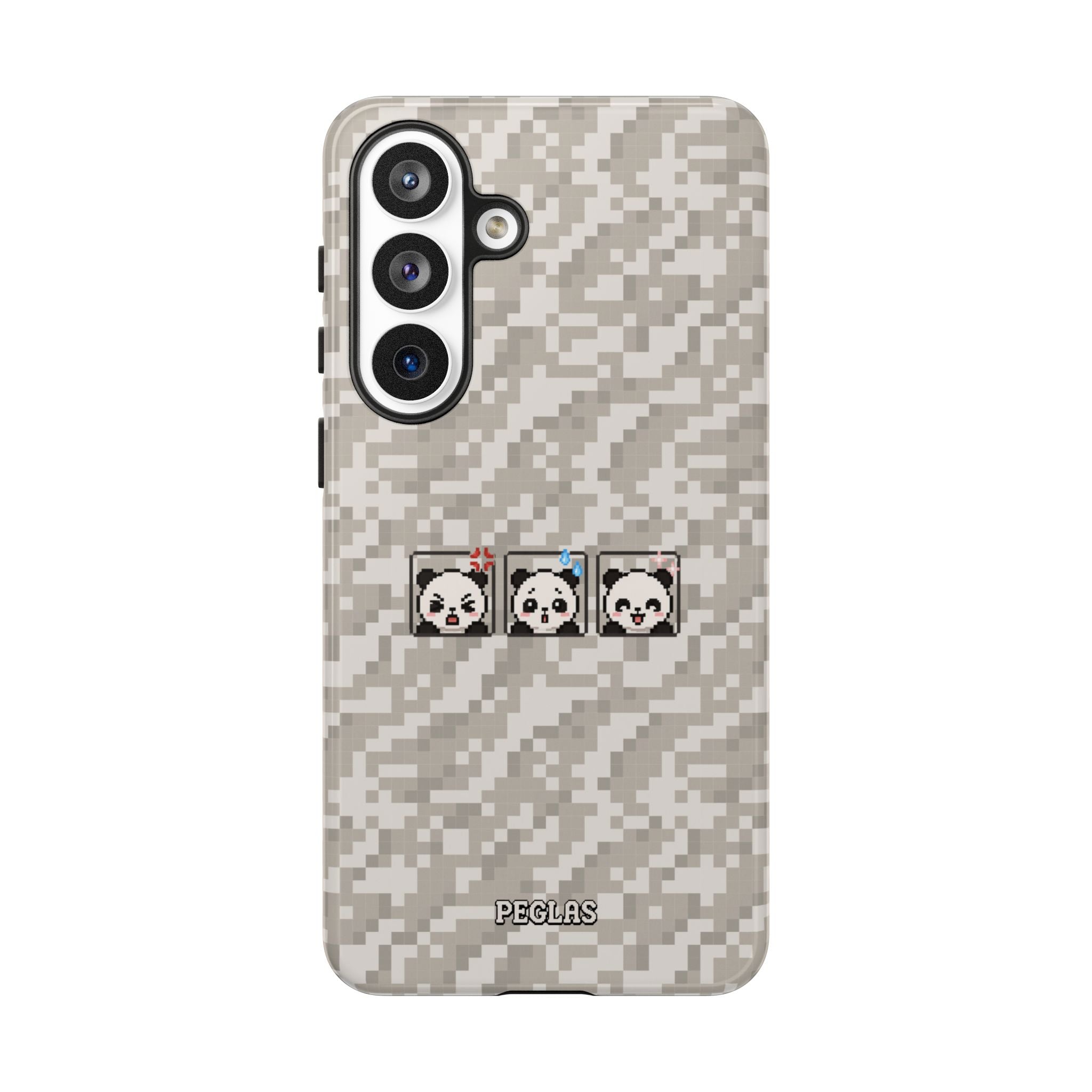 Pixel Panda Emojis Tough Phone Case