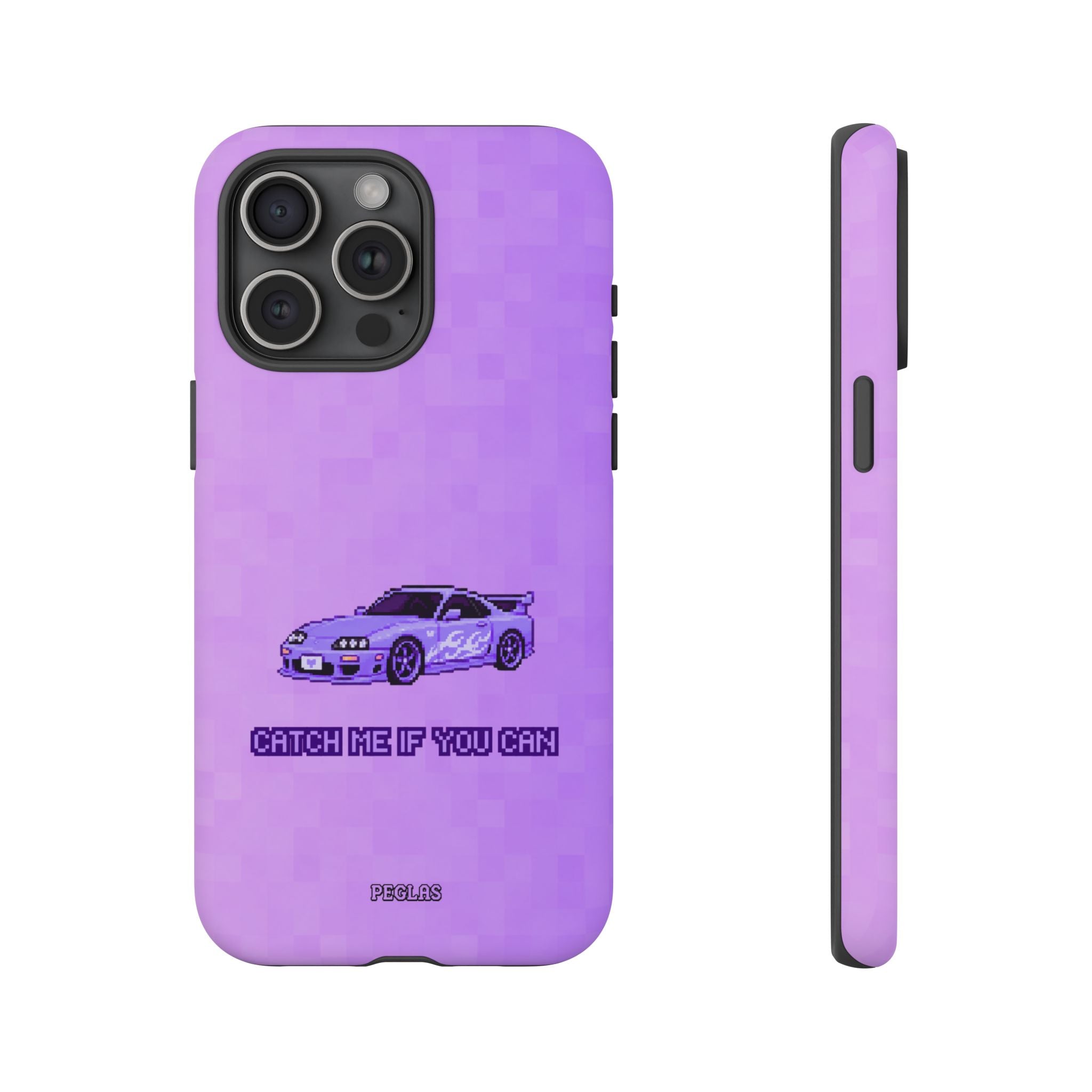 Purple Sports Car Phone Case — "Catch Me If You Can" Tough Phone Case