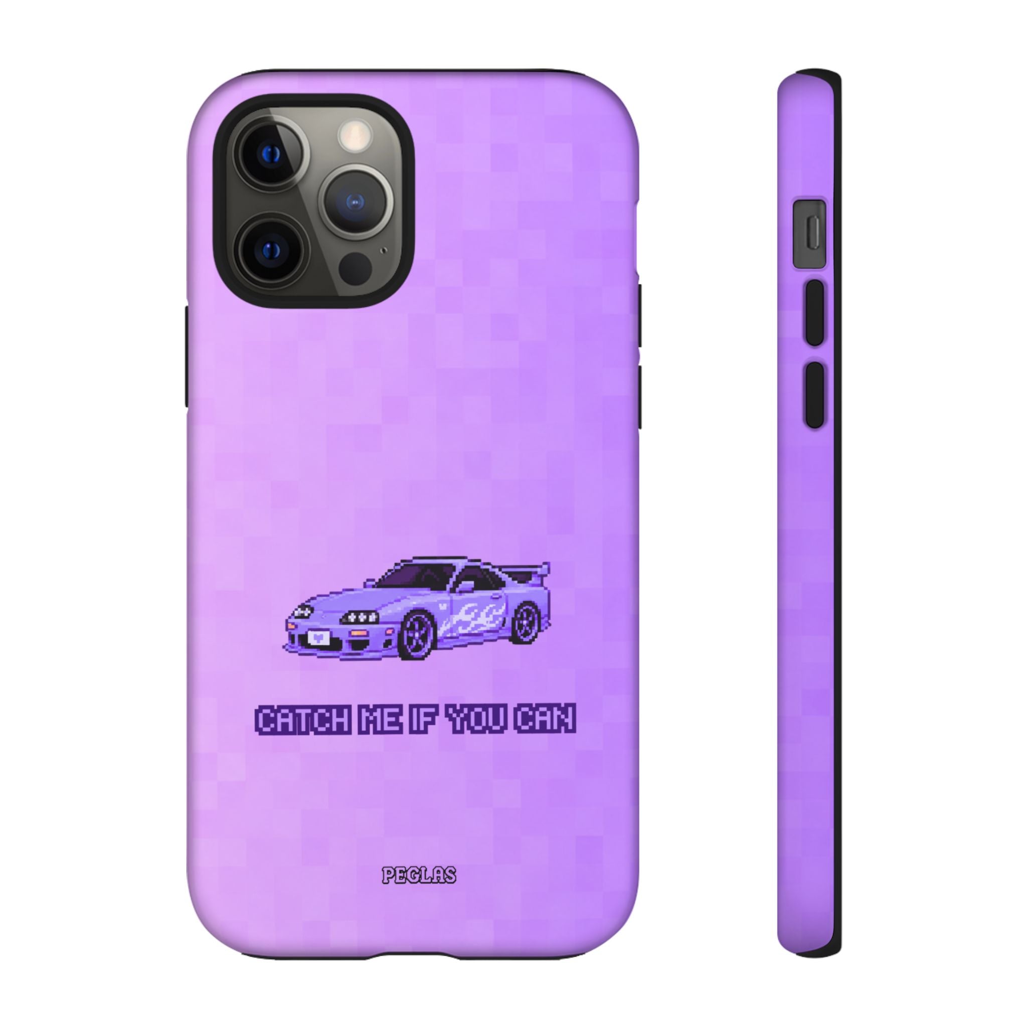 Purple Sports Car Phone Case — "Catch Me If You Can" Tough Phone Case
