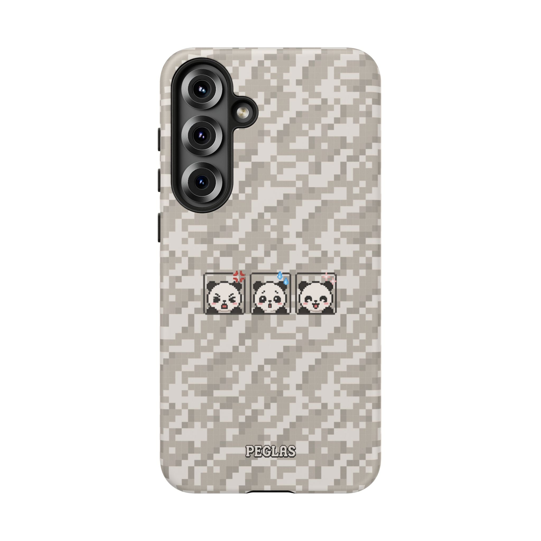 Pixel Panda Emojis Tough Phone Case