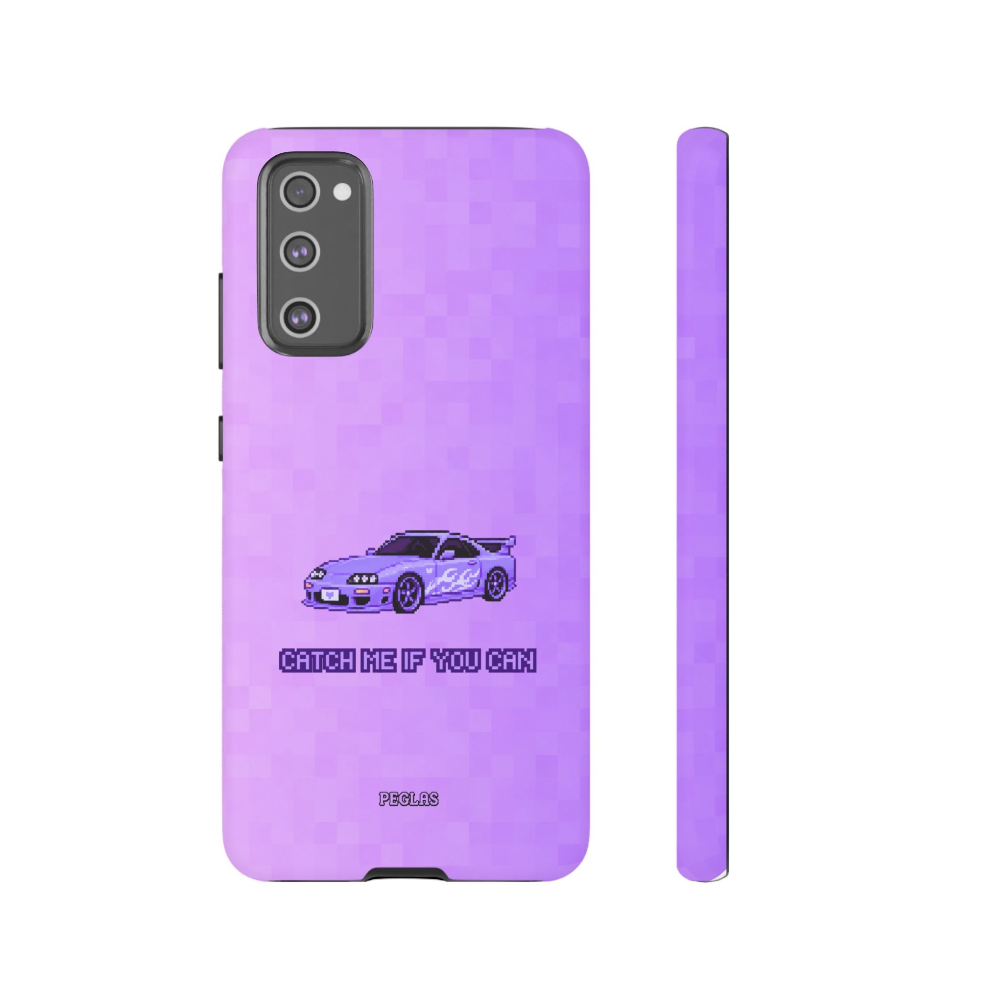 Purple Sports Car Phone Case — "Catch Me If You Can" Tough Phone Case