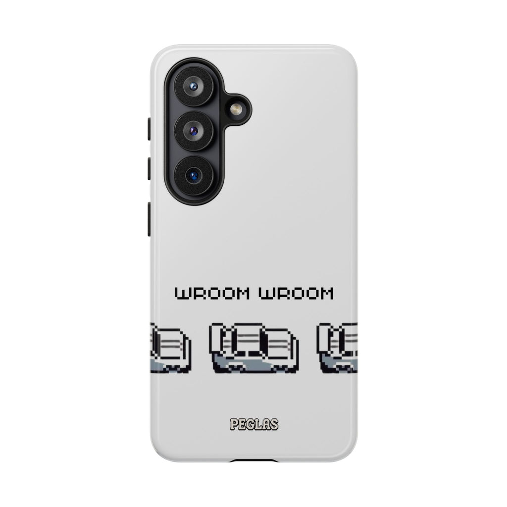 Retro Pixel Cars Phone Case — "Wroom Wroom" Tough Phone Cover