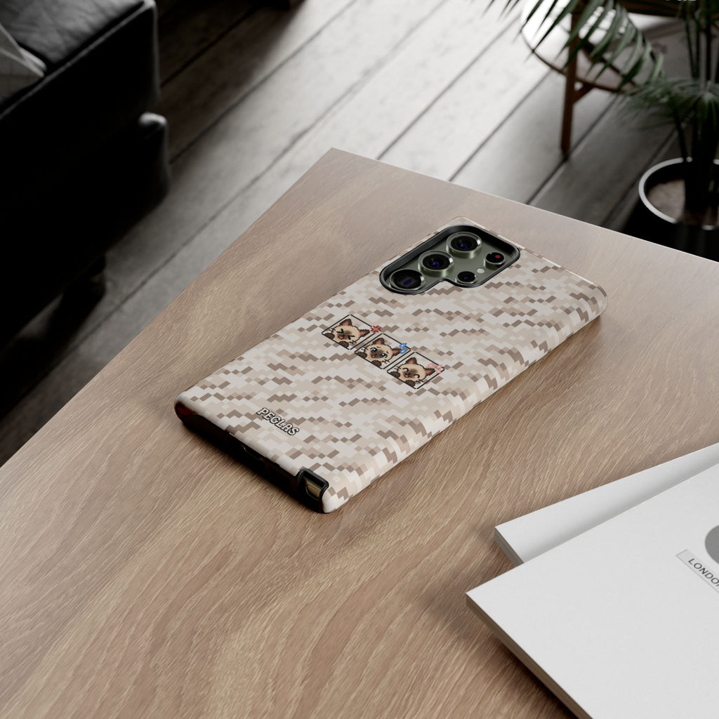 Pixel Cat Emojis Tough Phone Case