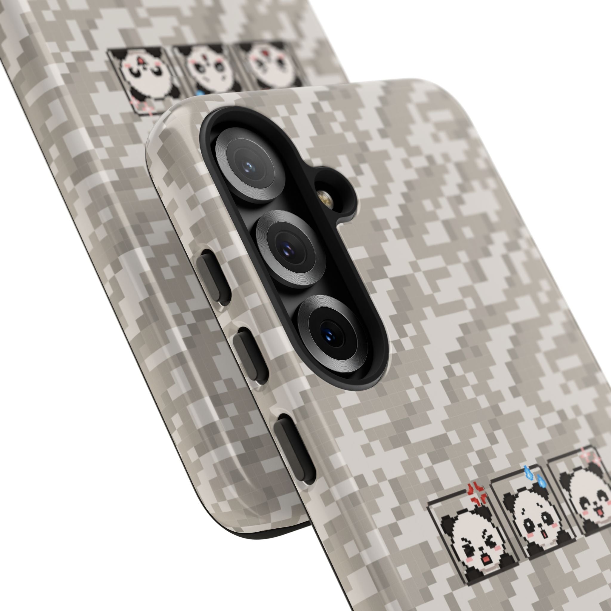 Pixel Panda Emojis Tough Phone Case