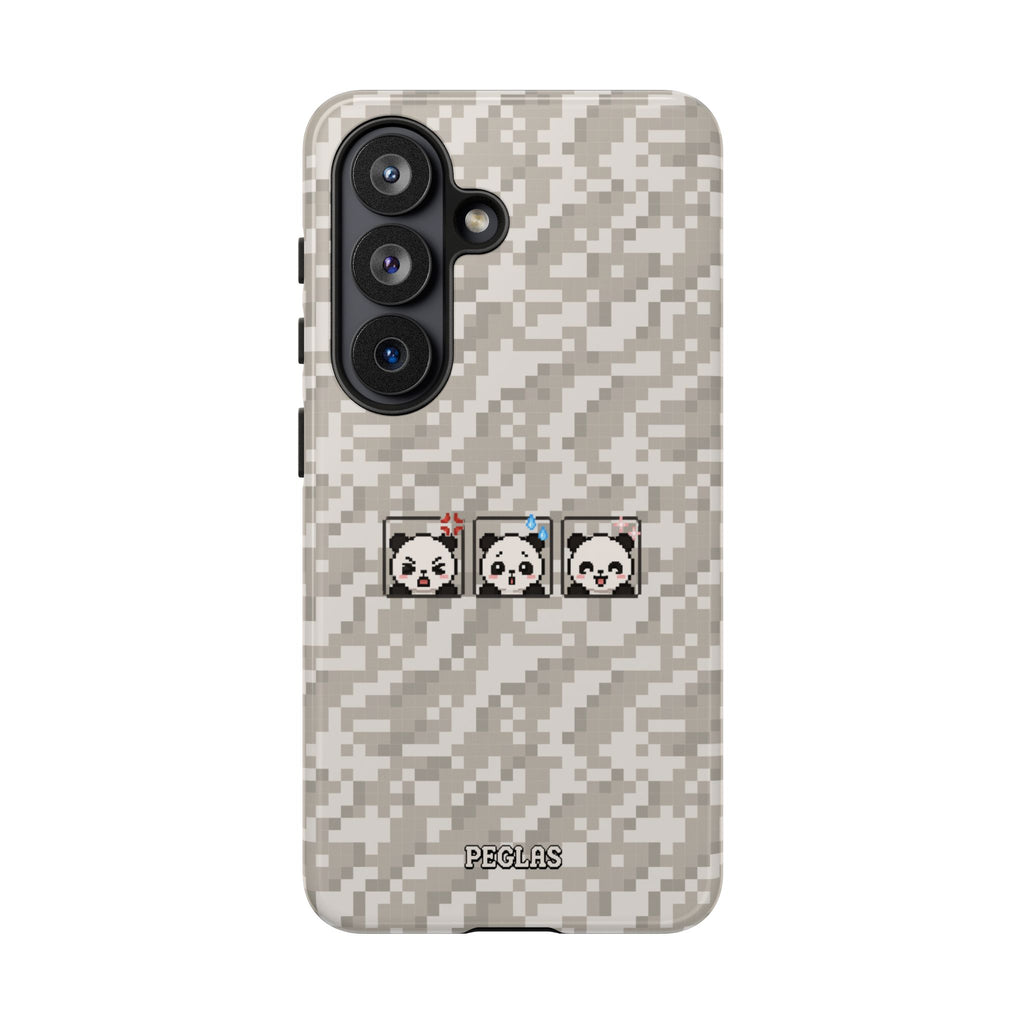 Pixel Panda Emojis Tough Phone Case