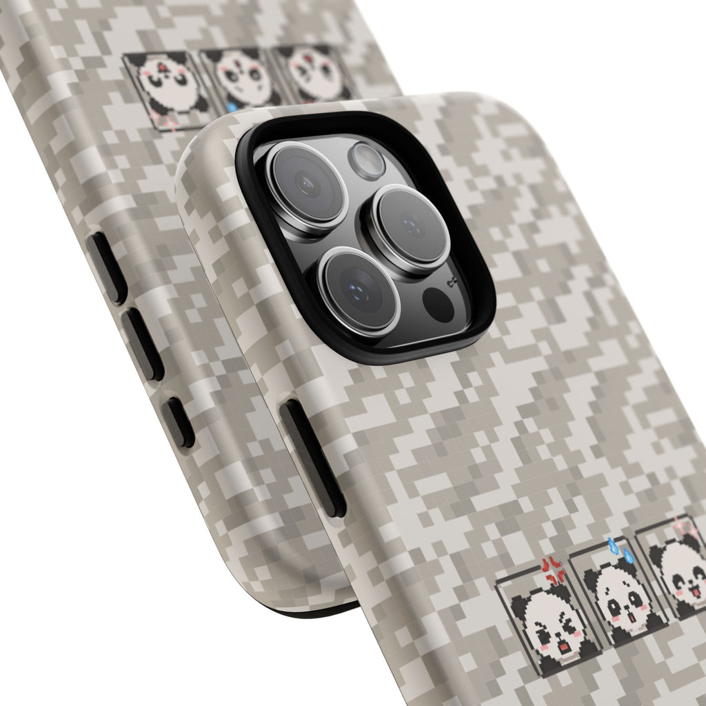 Pixel Panda Emojis Tough Phone Case