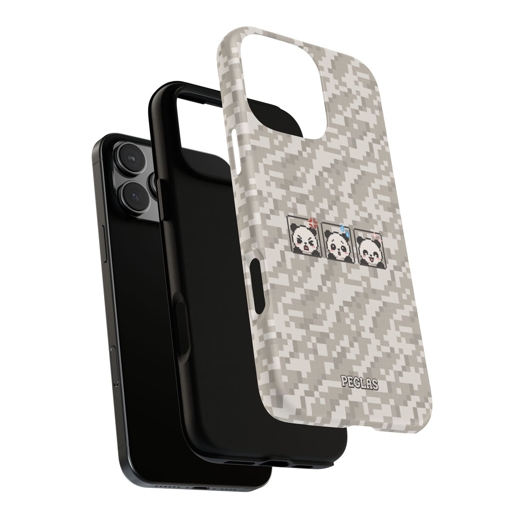 Pixel Panda Emojis Tough Phone Case