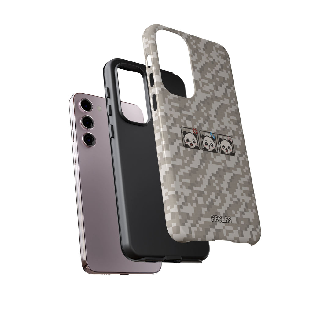 Pixel Panda Emojis Tough Phone Case