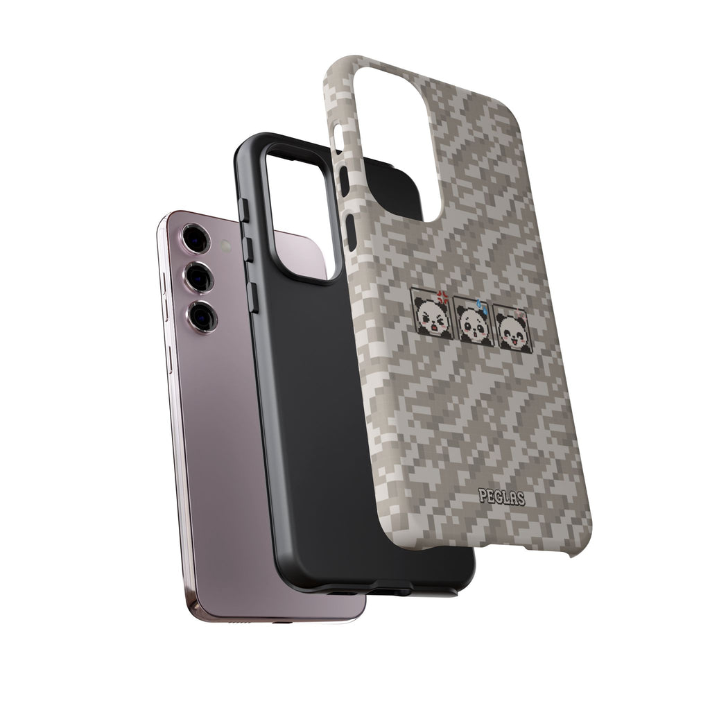 Pixel Panda Emojis Tough Phone Case