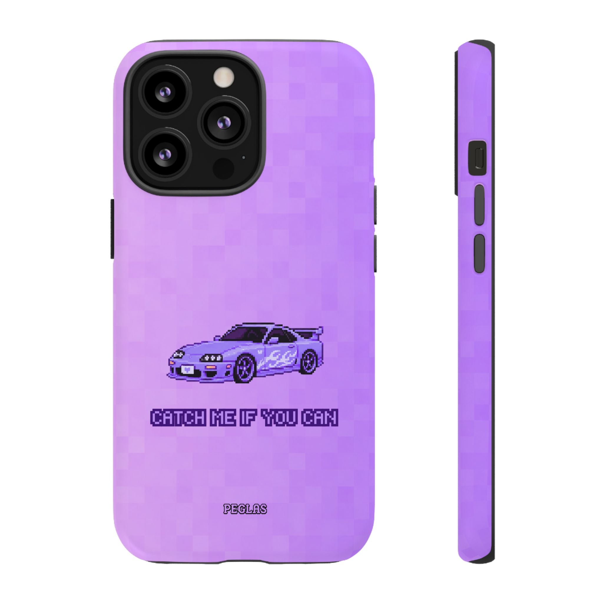Purple Sports Car Phone Case — "Catch Me If You Can" Tough Phone Case