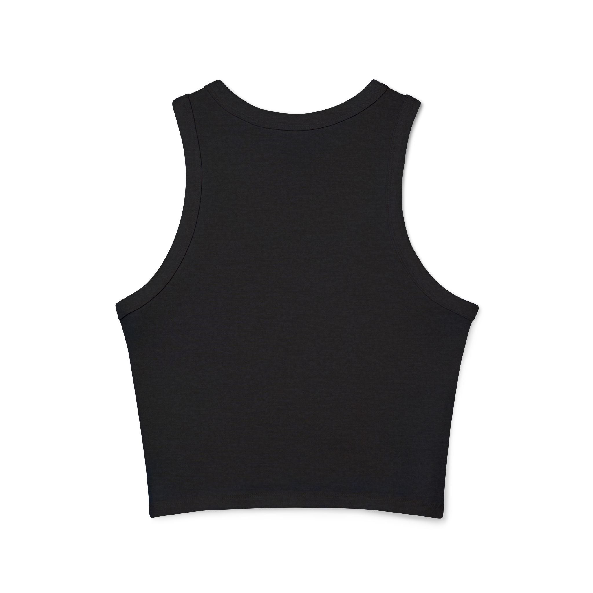 Dripping Red Lips Racer Tank — Women's Micro Rib Crop Top
