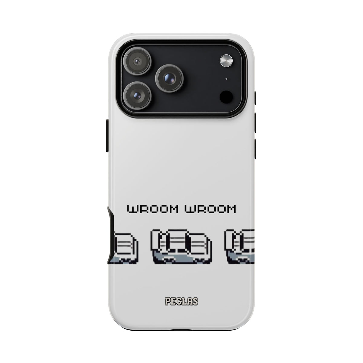 Retro Pixel Cars Phone Case — "Wroom Wroom" Tough Phone Cover