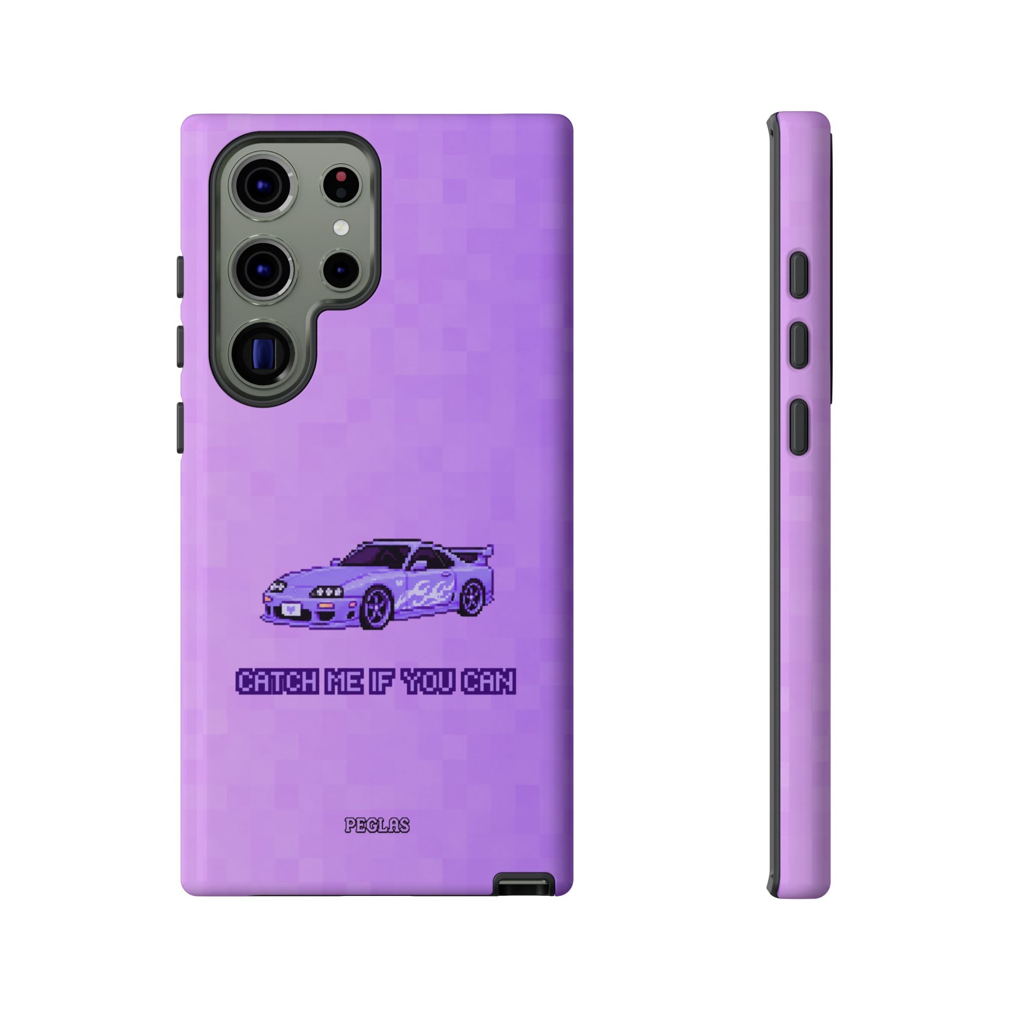 Purple Sports Car Phone Case — "Catch Me If You Can" Tough Phone Case