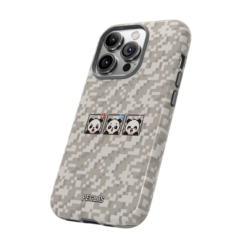Pixel Panda Emojis Tough Phone Case