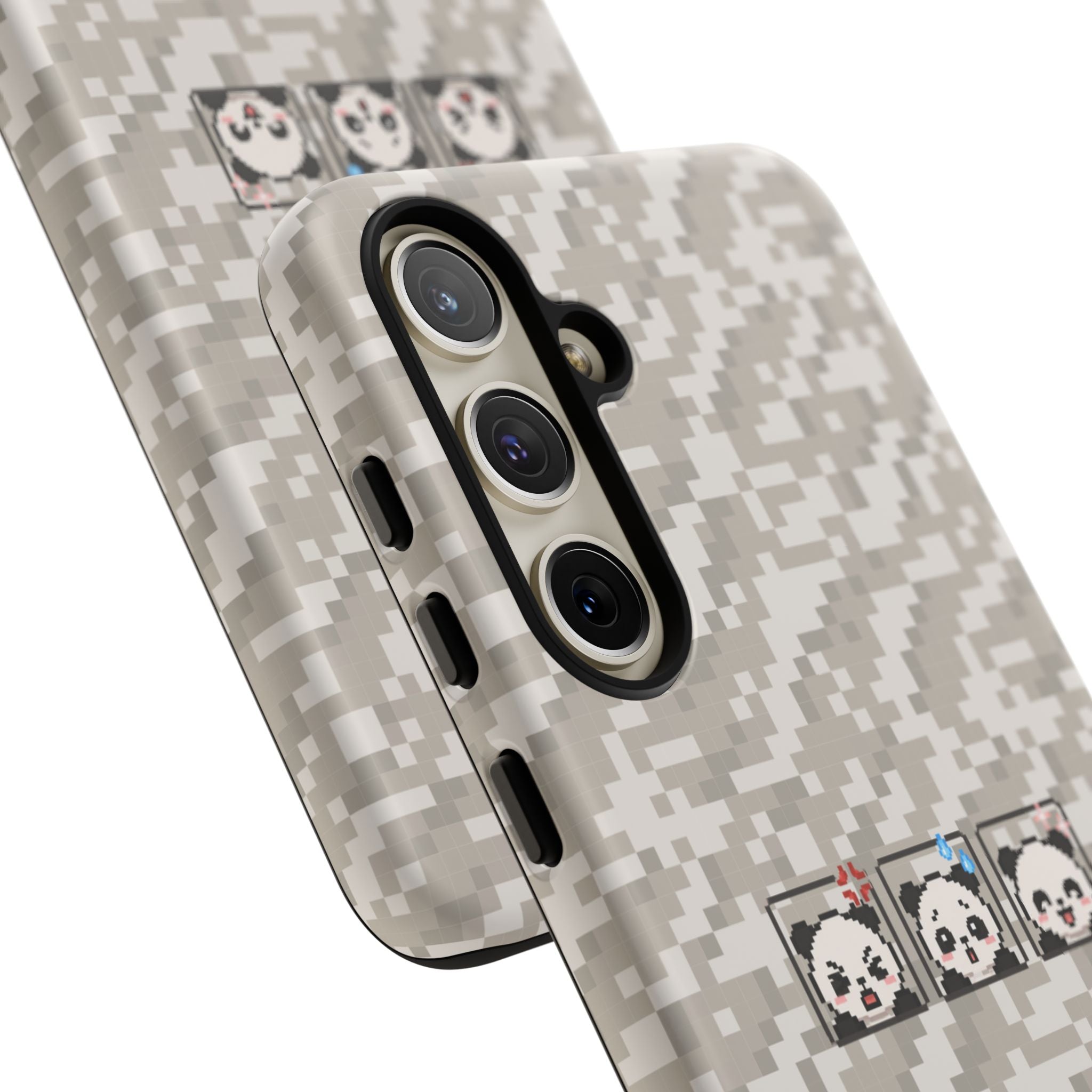 Pixel Panda Emojis Tough Phone Case