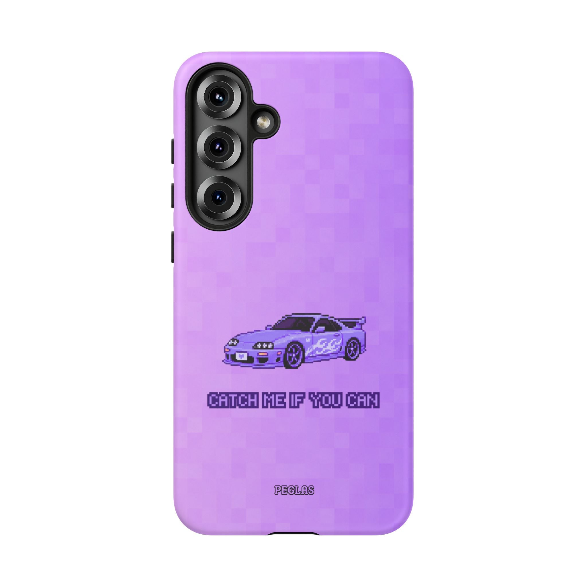 Purple Sports Car Phone Case — "Catch Me If You Can" Tough Phone Case