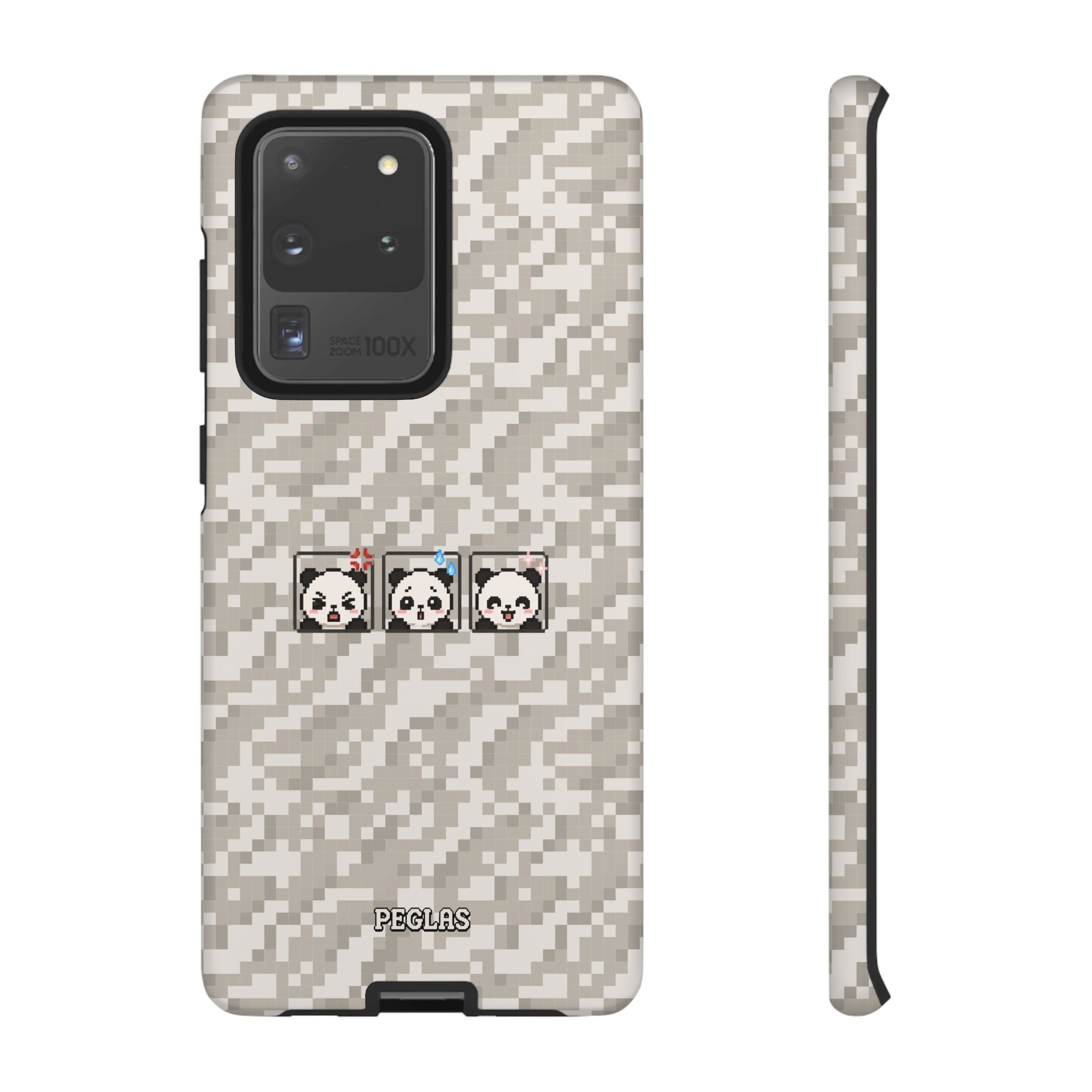 Pixel Panda Emojis Tough Phone Case