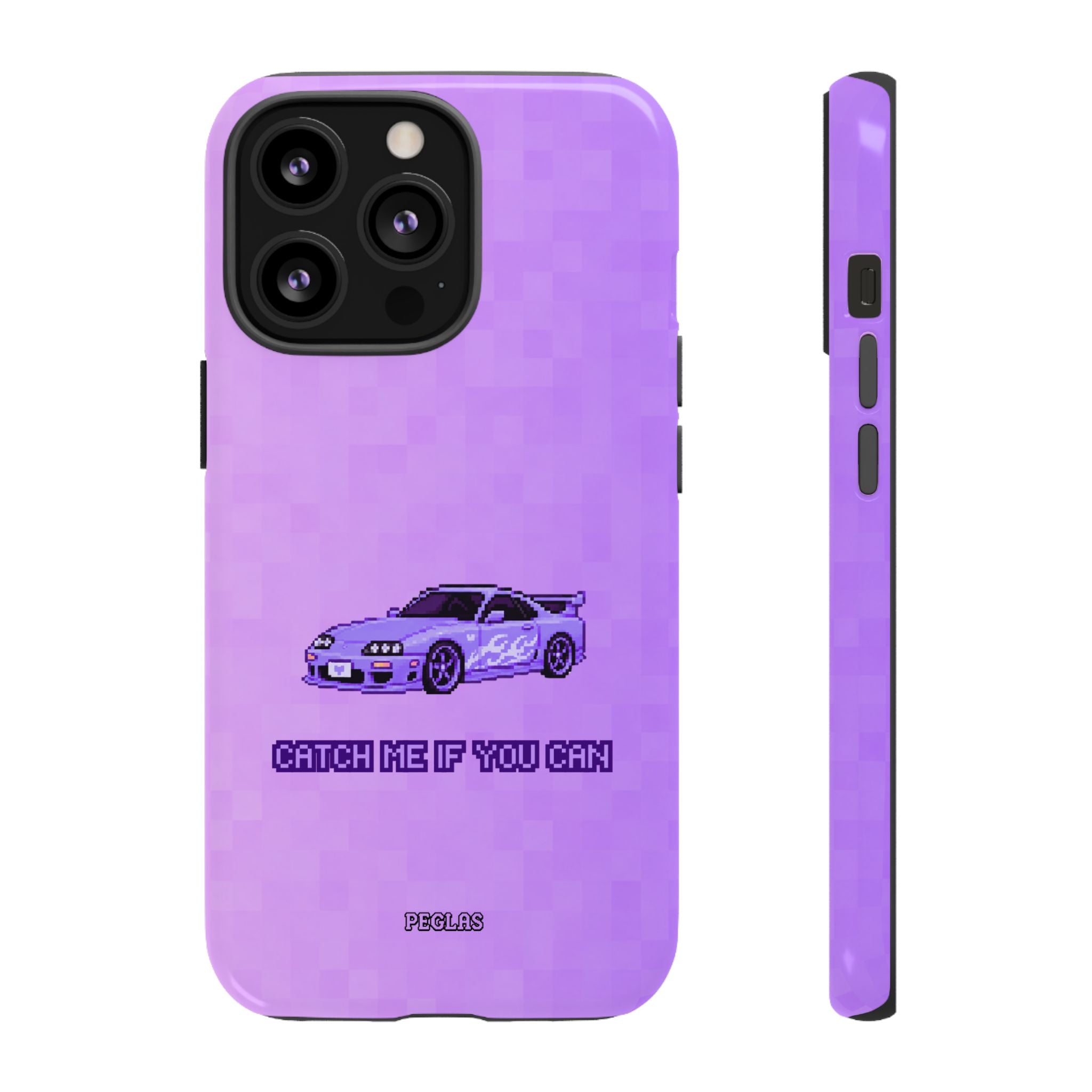 Purple Sports Car Phone Case — "Catch Me If You Can" Tough Phone Case