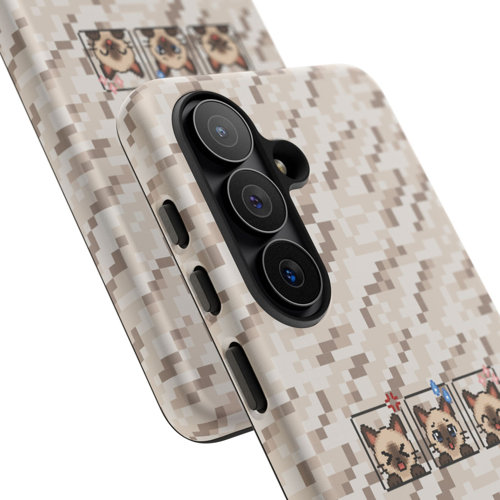 Pixel Cat Emojis Tough Phone Case