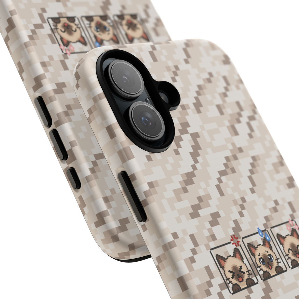 Pixel Cat Emojis Tough Phone Case