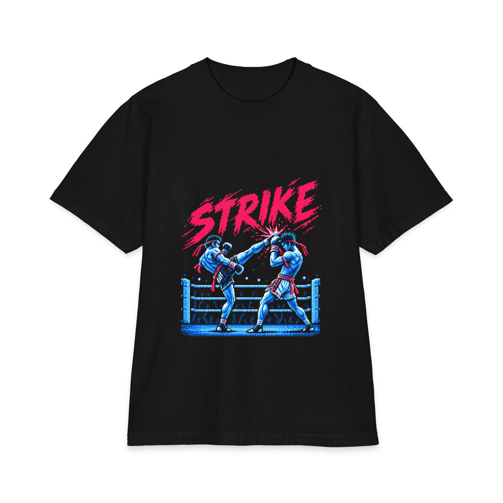 Strike Boxing Tee — Retro Neon Fighters