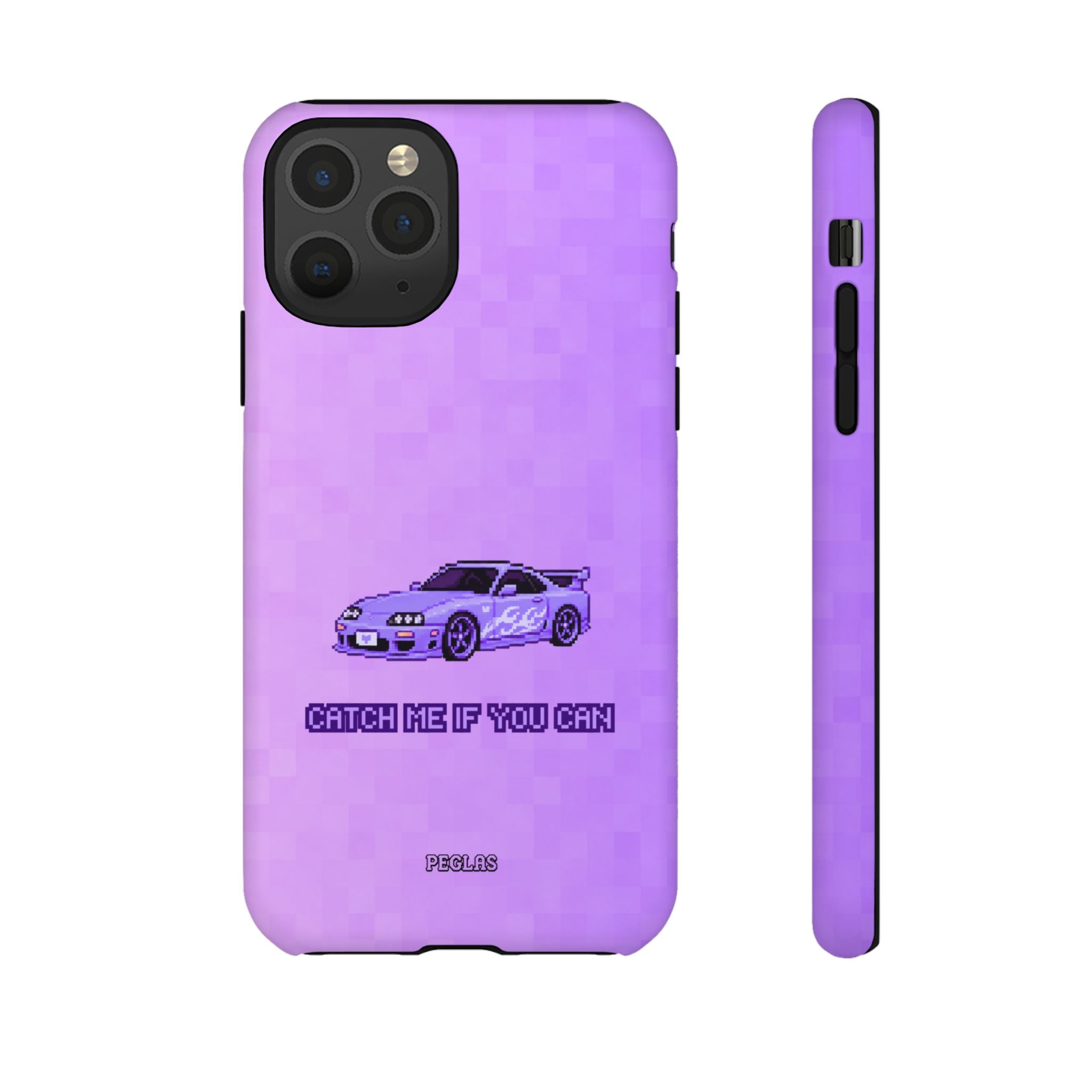Purple Sports Car Phone Case — "Catch Me If You Can" Tough Phone Case