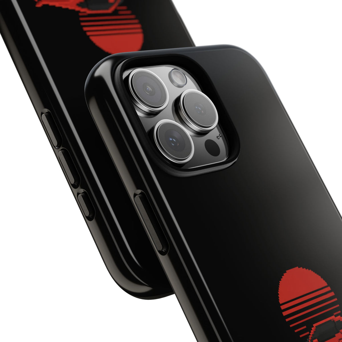 Vintage Red Sports Car Phone Case – Retro Sunset Design