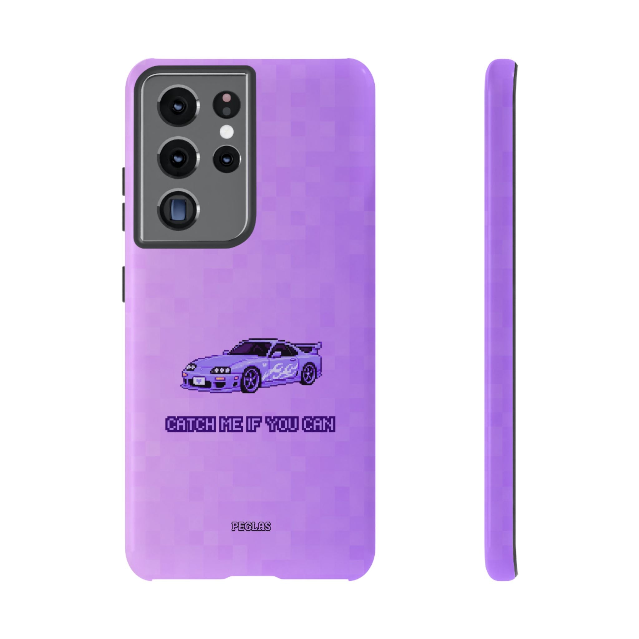 Purple Sports Car Phone Case — "Catch Me If You Can" Tough Phone Case