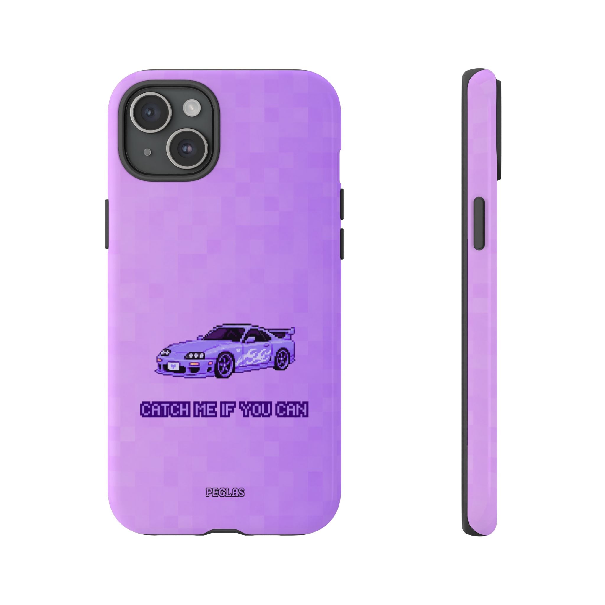 Purple Sports Car Phone Case — "Catch Me If You Can" Tough Phone Case