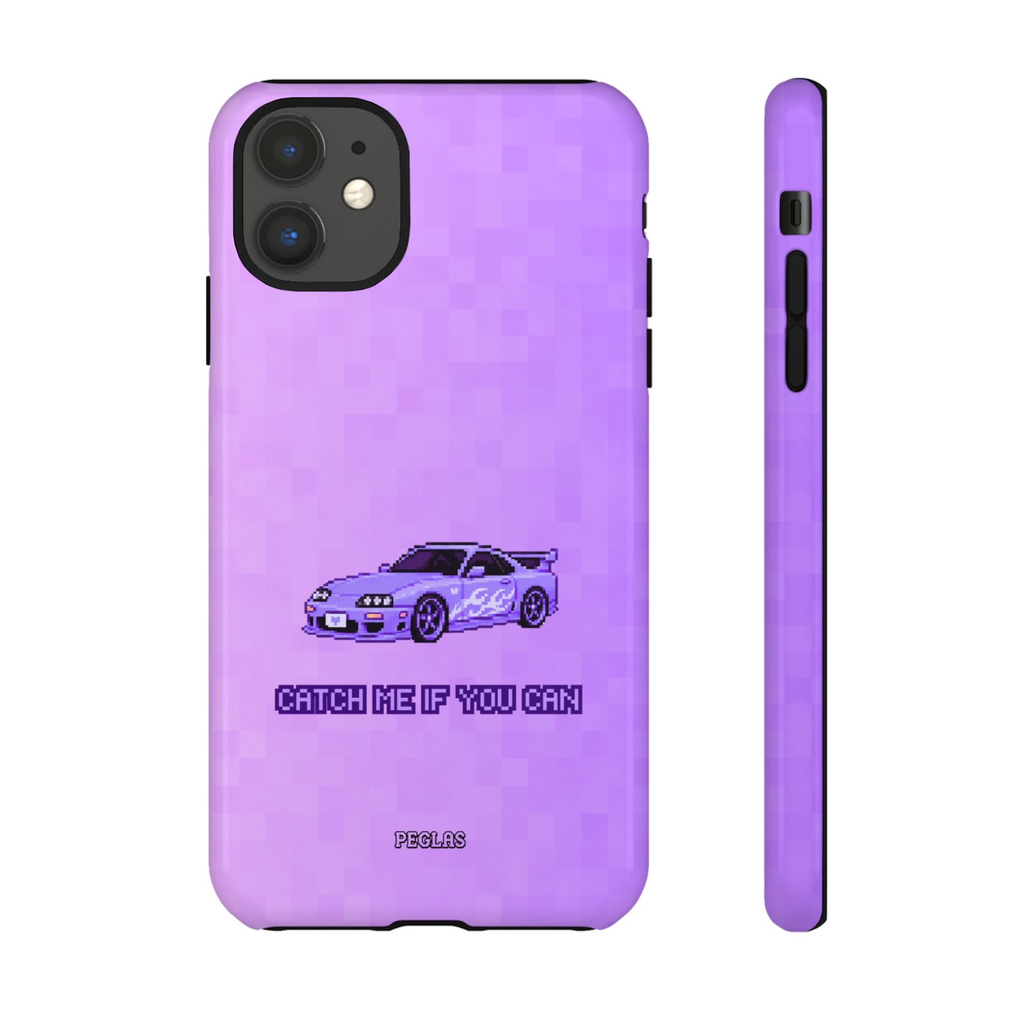 Purple Sports Car Phone Case — "Catch Me If You Can" Tough Phone Case