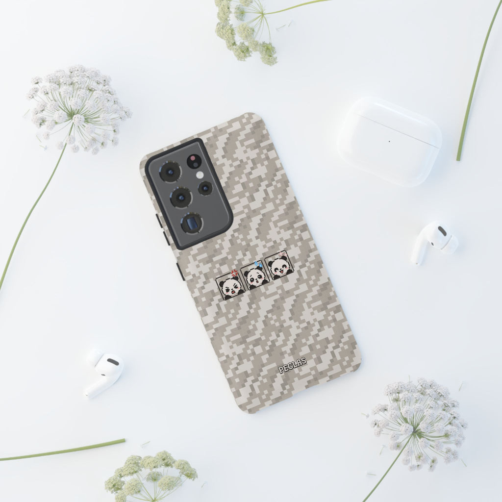 Pixel Panda Emojis Tough Phone Case