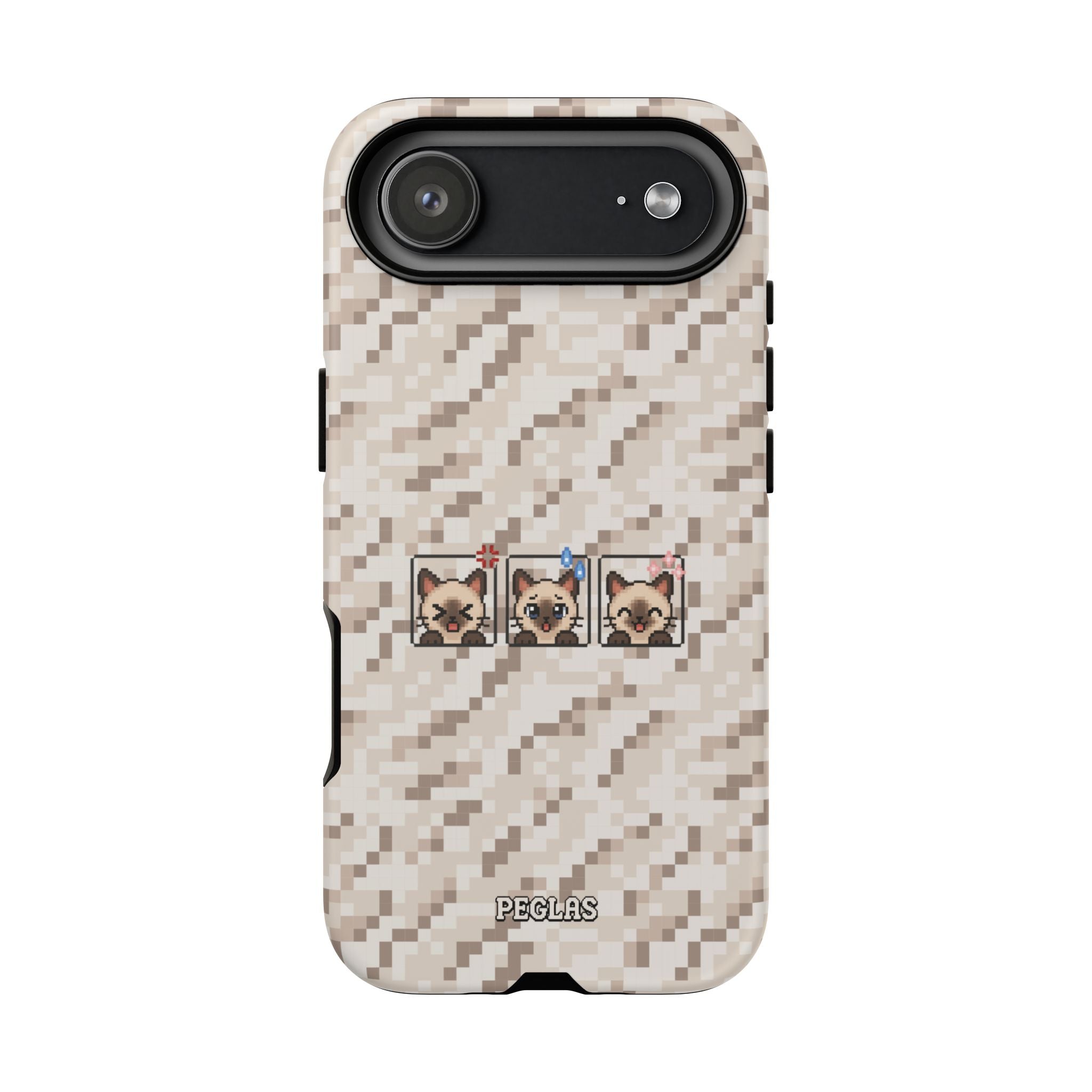Pixel Cat Emojis Tough Phone Case