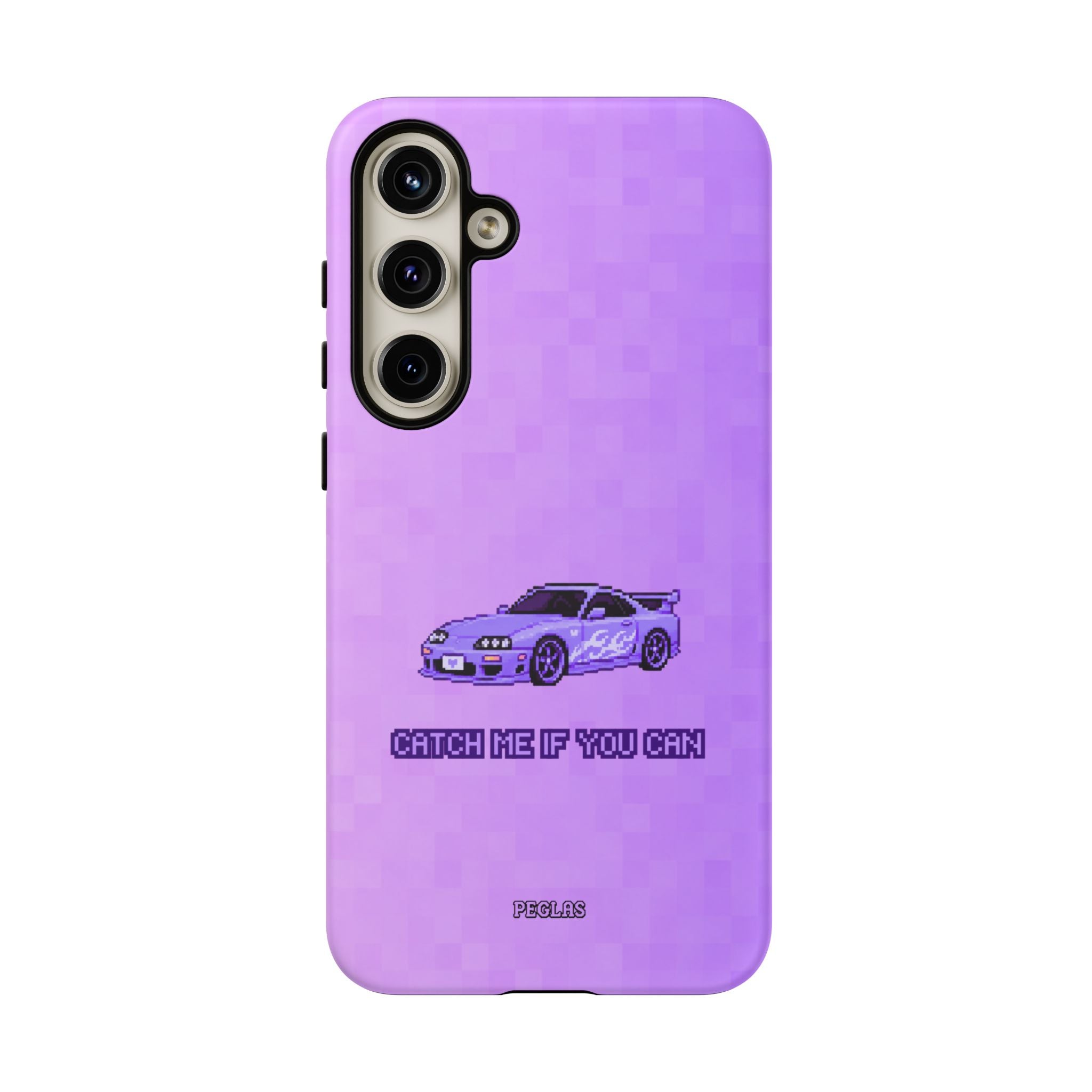 Purple Sports Car Phone Case — "Catch Me If You Can" Tough Phone Case