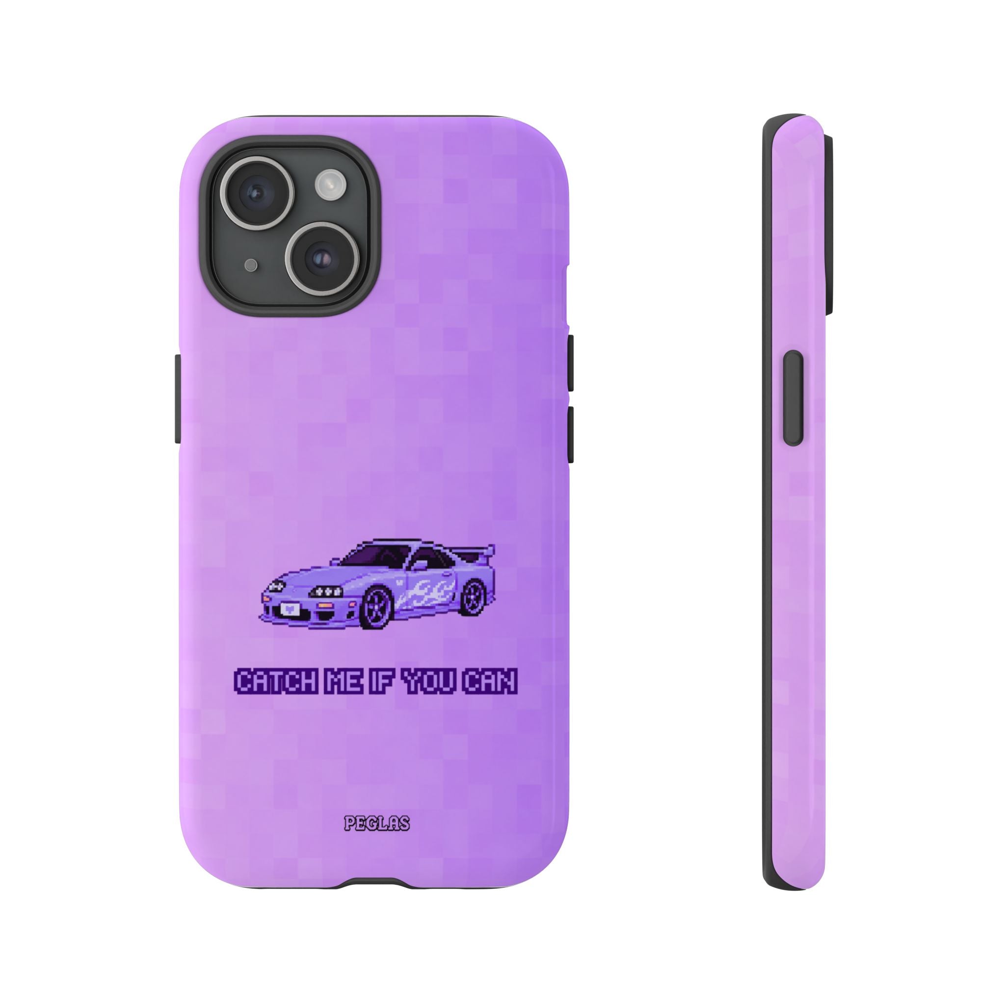 Purple Sports Car Phone Case — "Catch Me If You Can" Tough Phone Case