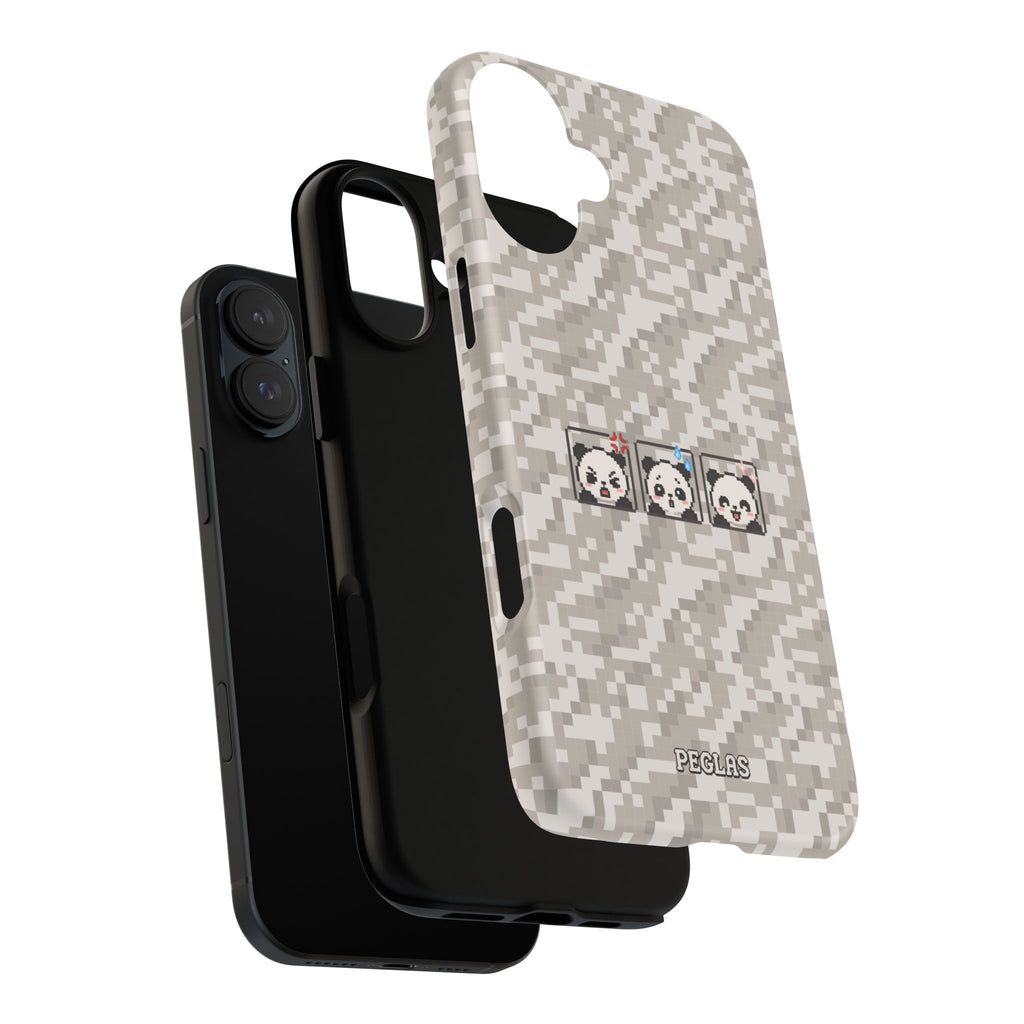 Pixel Panda Emojis Tough Phone Case