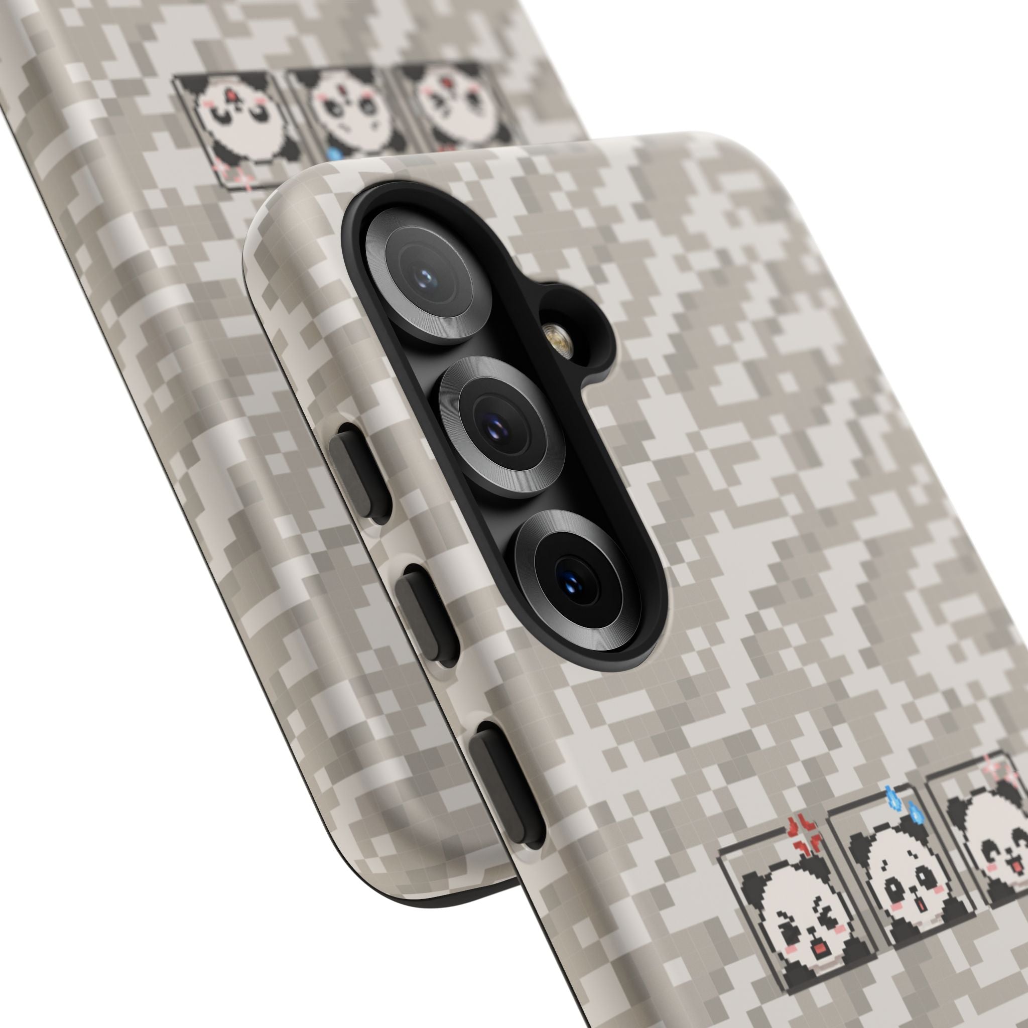 Pixel Panda Emojis Tough Phone Case