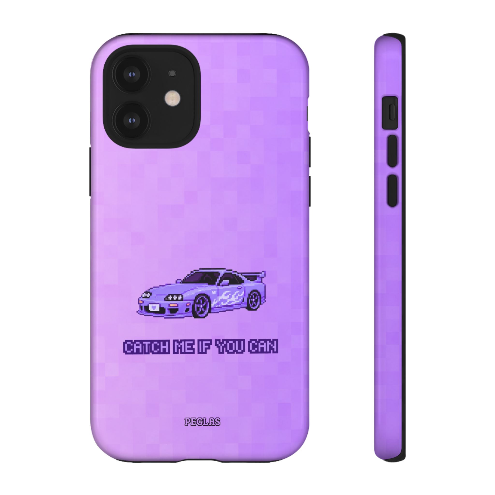 Purple Sports Car Phone Case — "Catch Me If You Can" Tough Phone Case