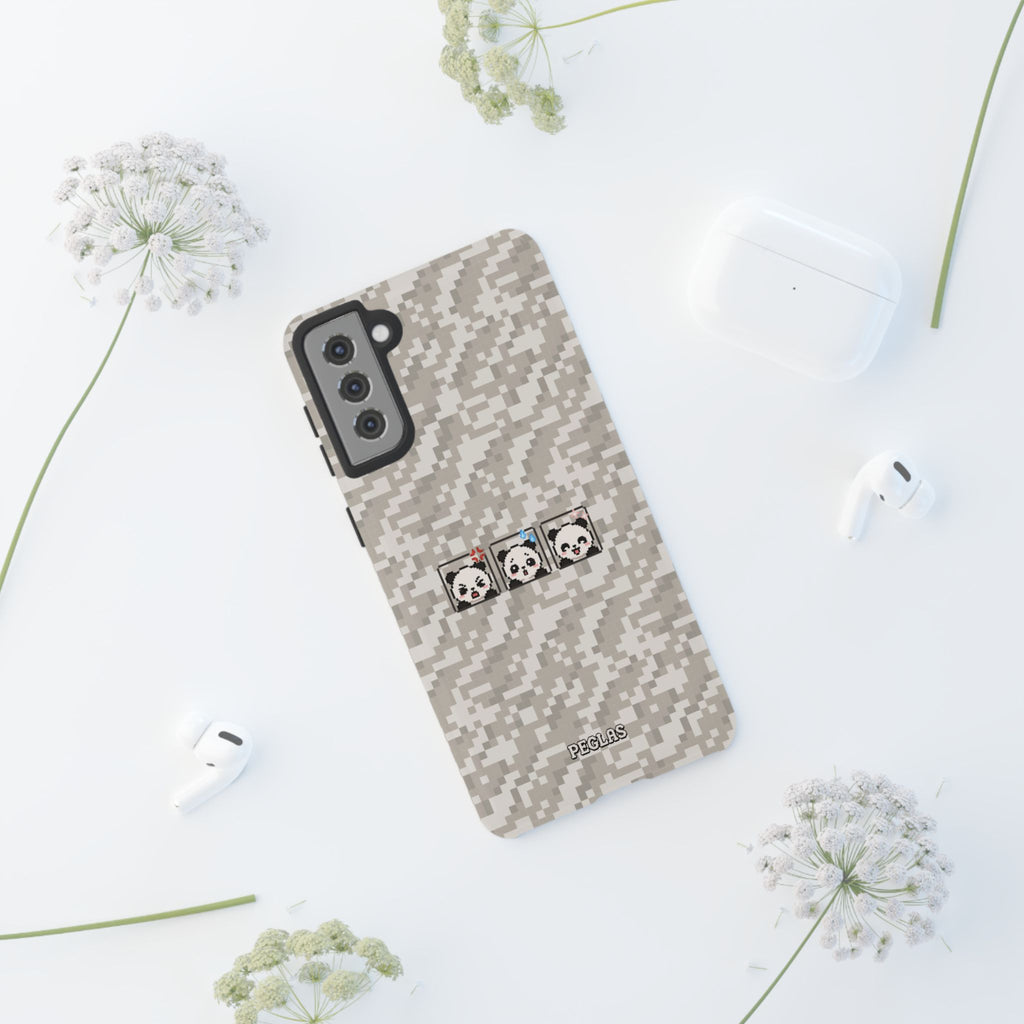 Pixel Panda Emojis Tough Phone Case