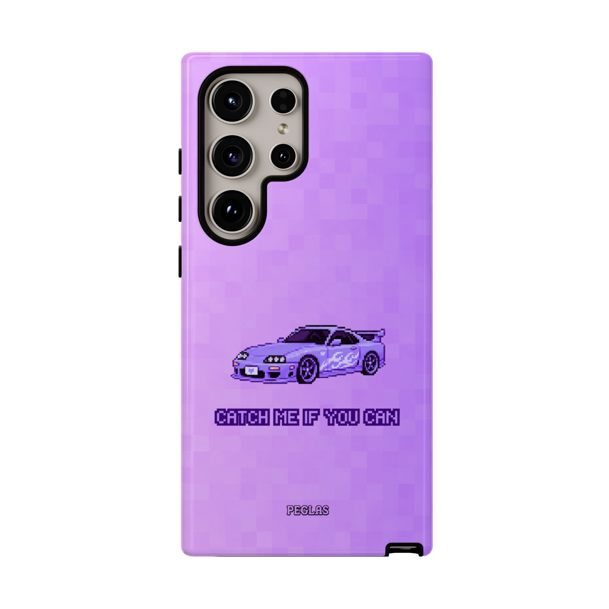 Purple Sports Car Phone Case — "Catch Me If You Can" Tough Phone Case