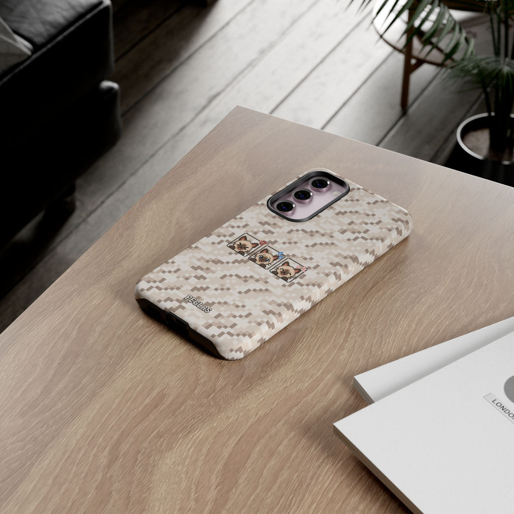Pixel Cat Emojis Tough Phone Case