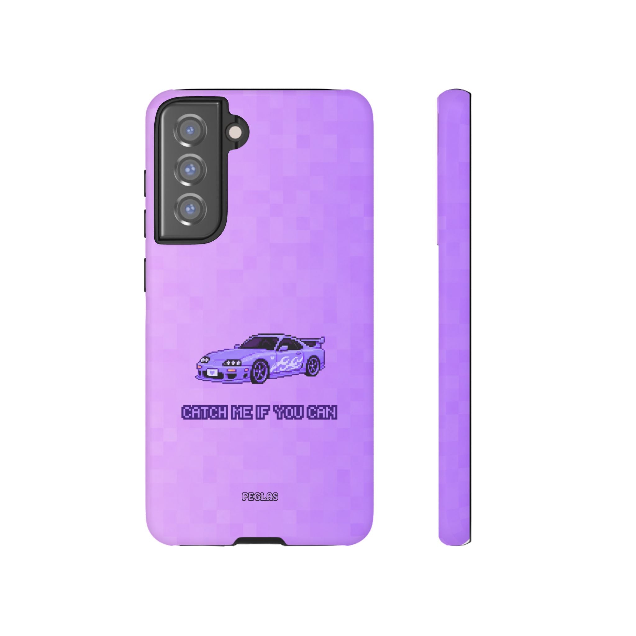 Purple Sports Car Phone Case — "Catch Me If You Can" Tough Phone Case