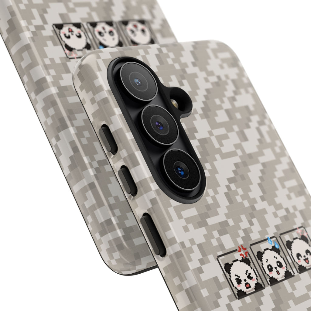 Pixel Panda Emojis Tough Phone Case