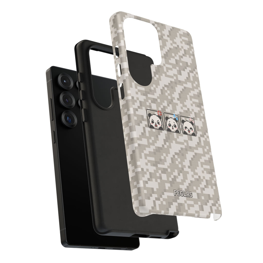 Pixel Panda Emojis Tough Phone Case