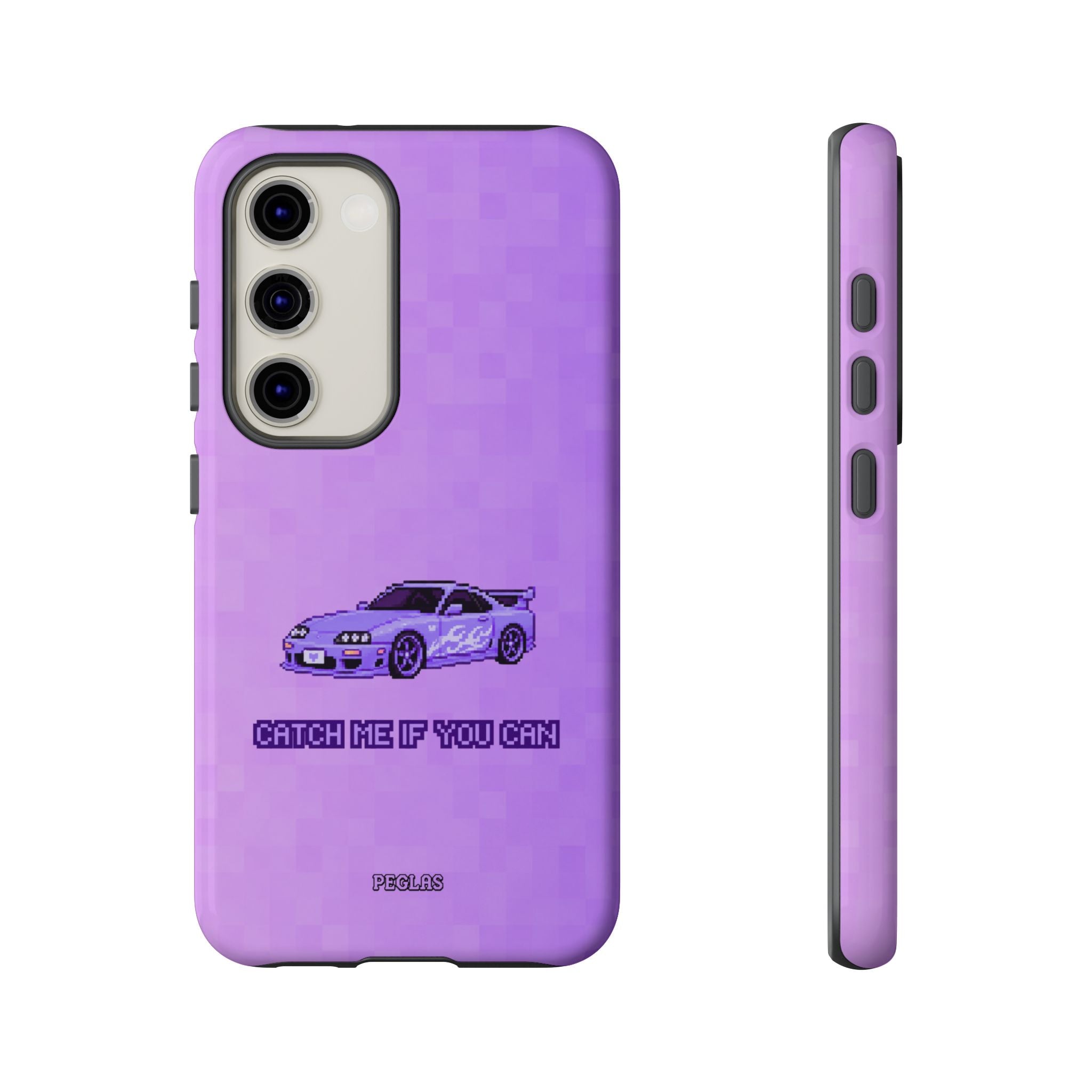 Purple Sports Car Phone Case — "Catch Me If You Can" Tough Phone Case