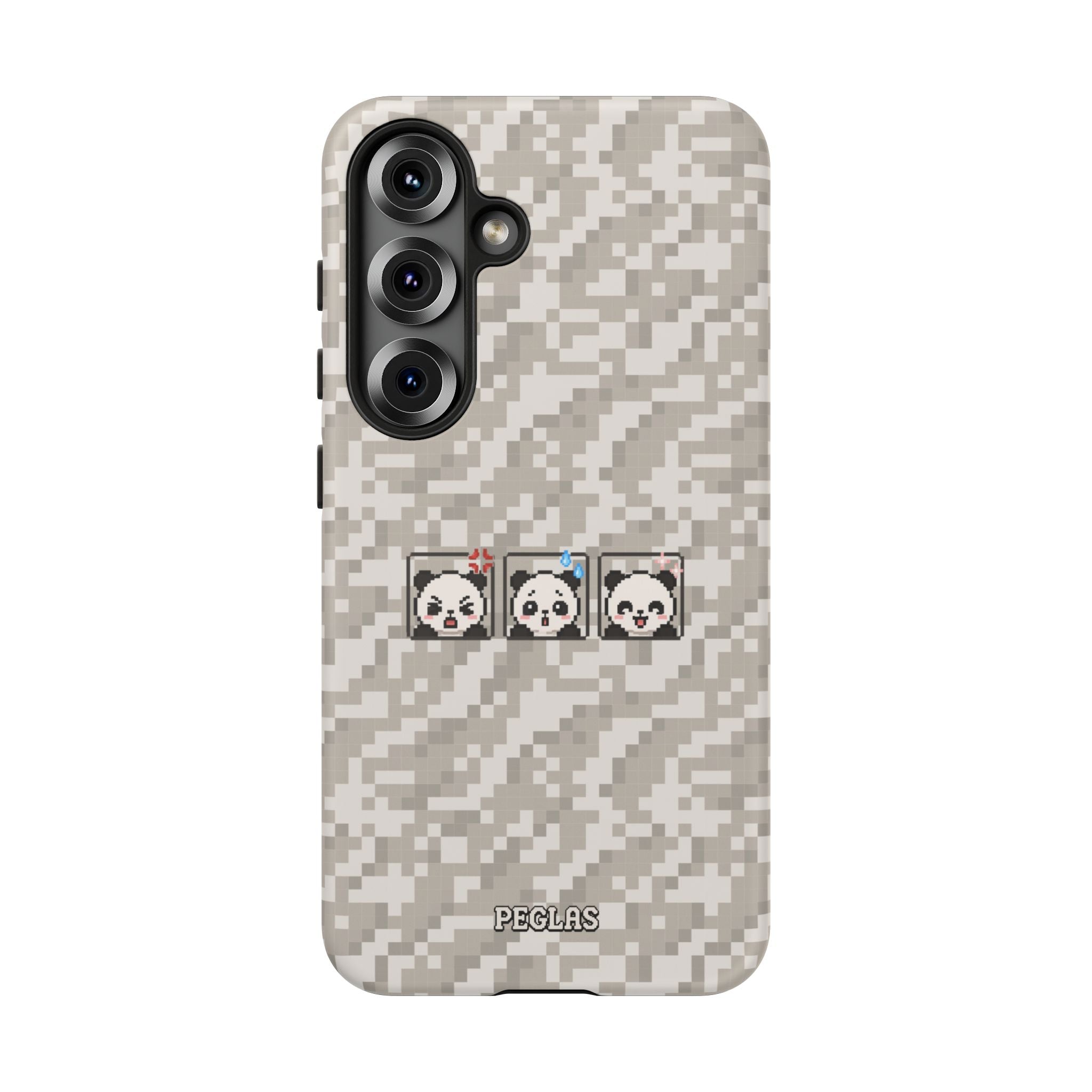 Pixel Panda Emojis Tough Phone Case