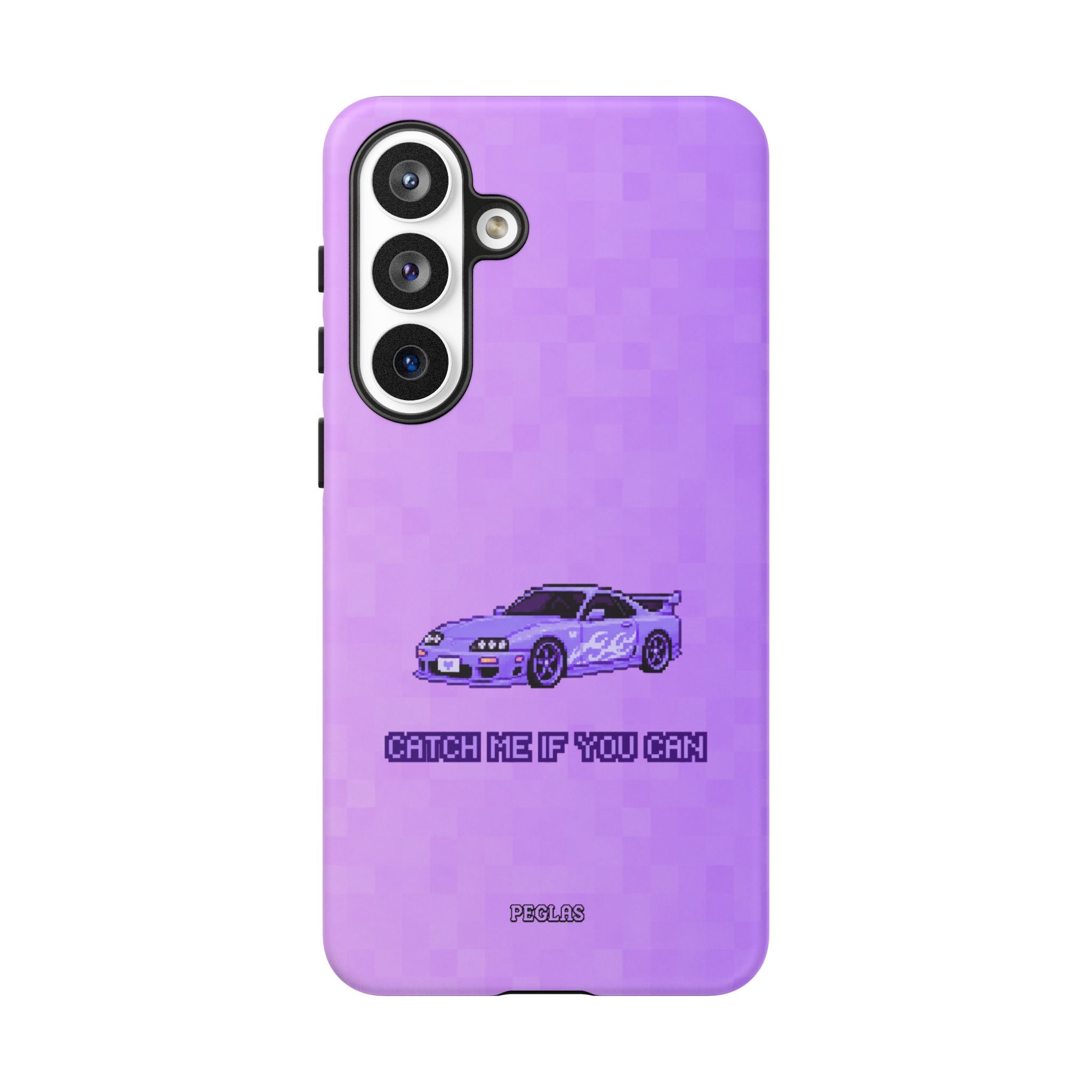 Purple Sports Car Phone Case — "Catch Me If You Can" Tough Phone Case