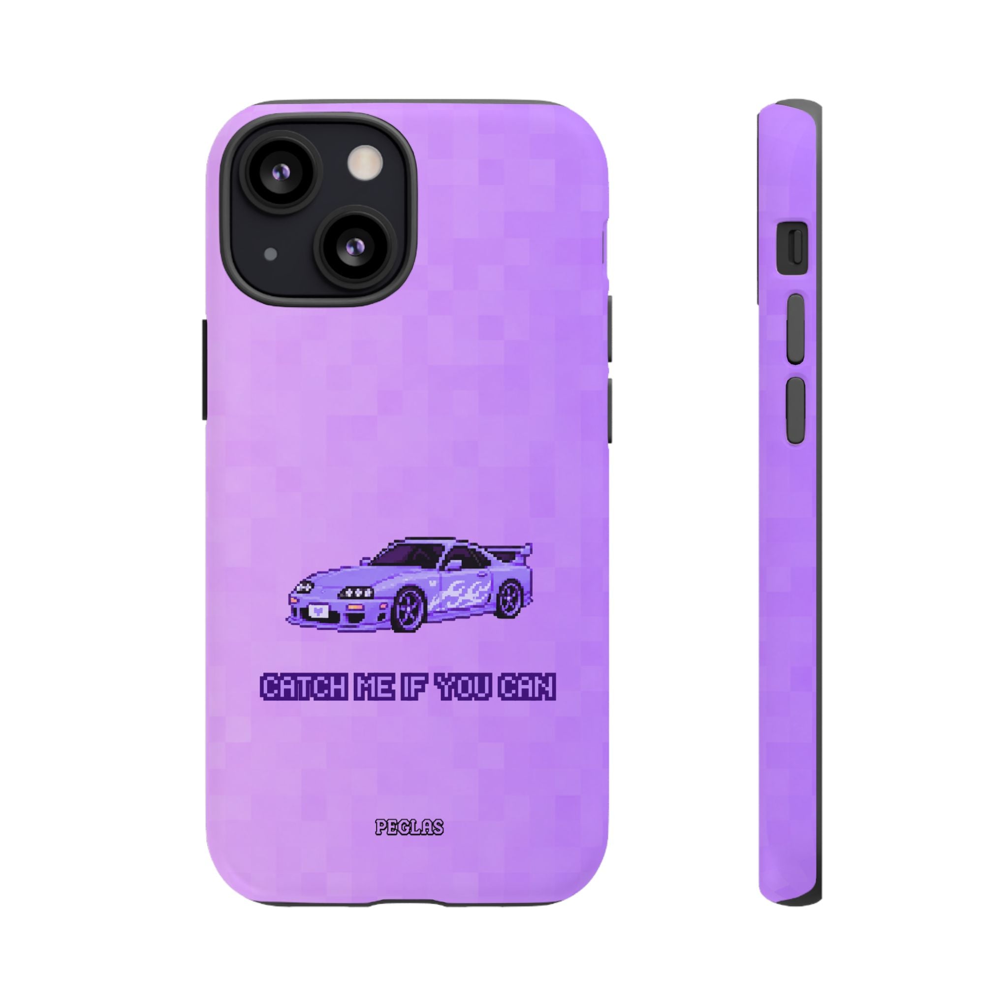 Purple Sports Car Phone Case — "Catch Me If You Can" Tough Phone Case