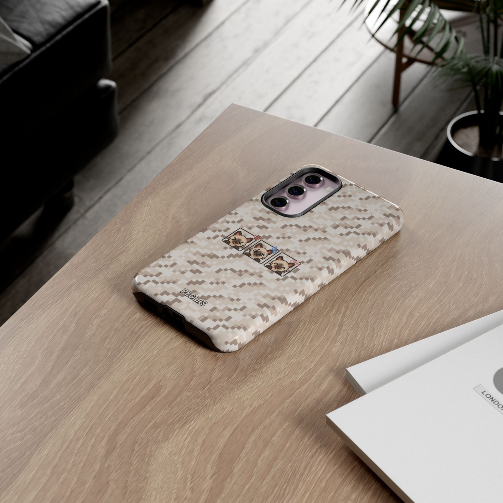 Pixel Cat Emojis Tough Phone Case