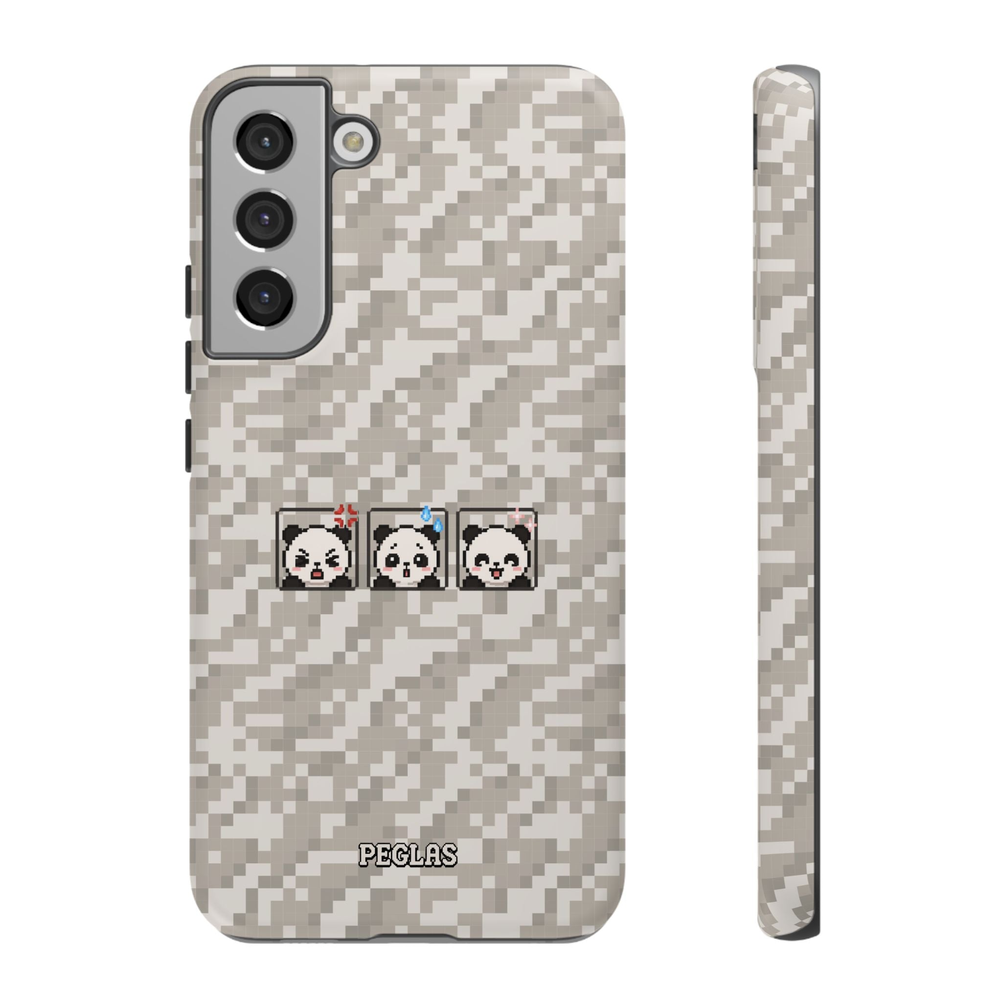 Pixel Panda Emojis Tough Phone Case